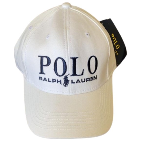 Polo Ralph Lauren Other - NWT Polo Ralph Lauren White Classic Cotton Baseball Cap Logo Embroidered